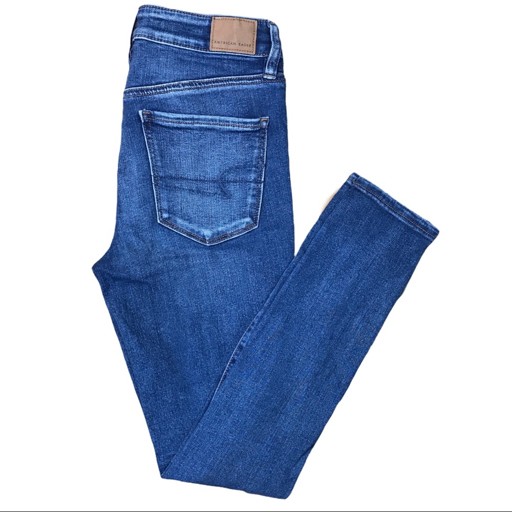 American Eagle Distressed Hi-Rise Jegging Stretch